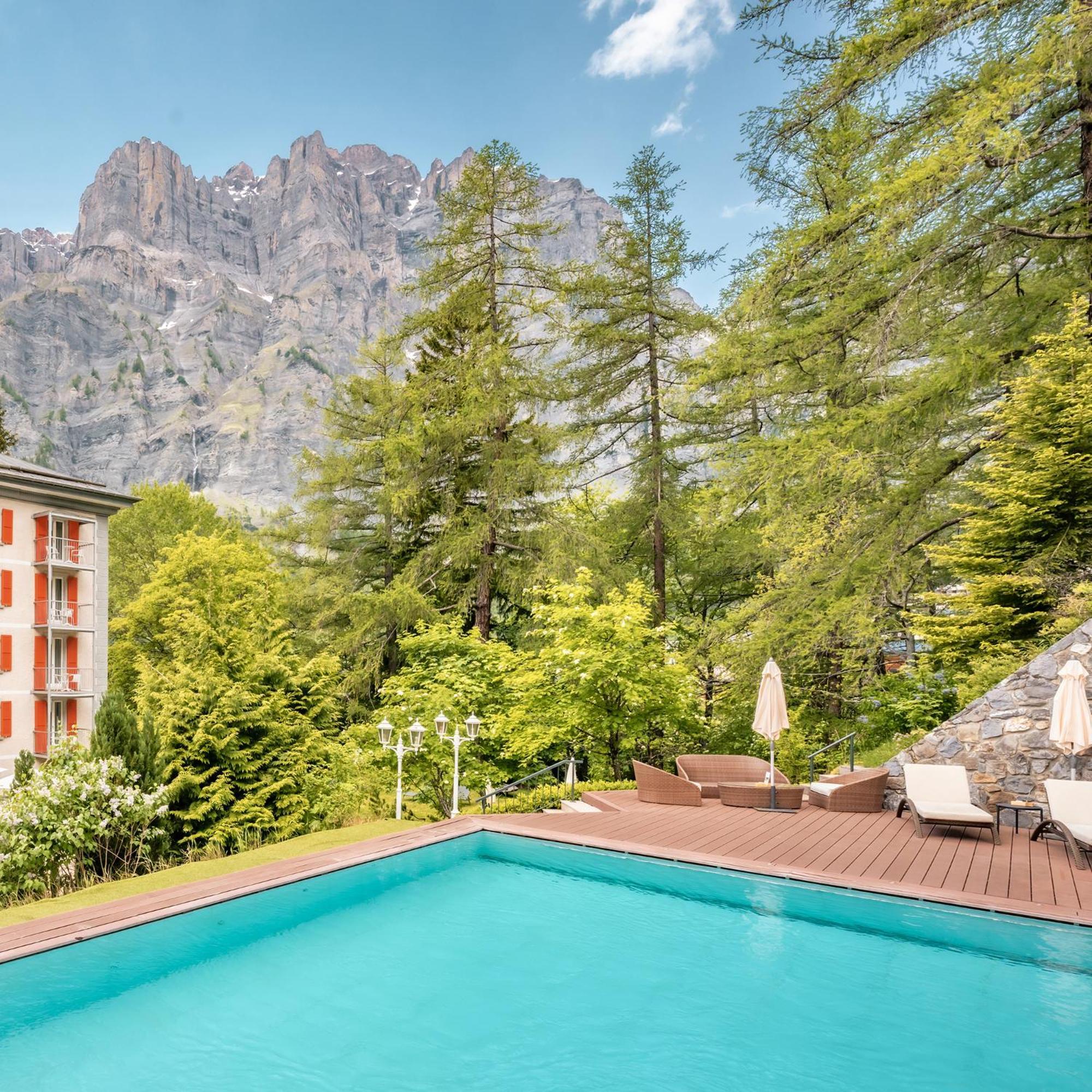 Residence Les Sources Des Alpes Leukerbad Zewnętrze zdjęcie