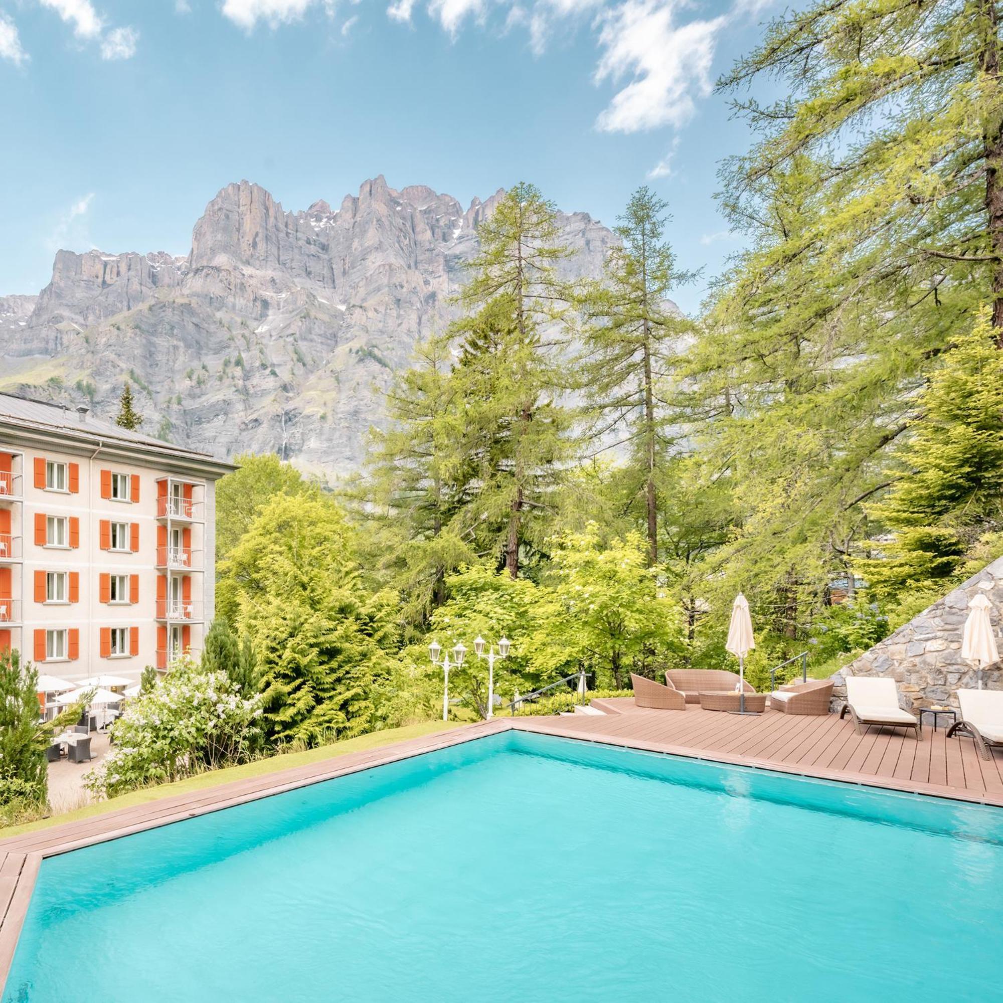 Residence Les Sources Des Alpes Leukerbad Zewnętrze zdjęcie